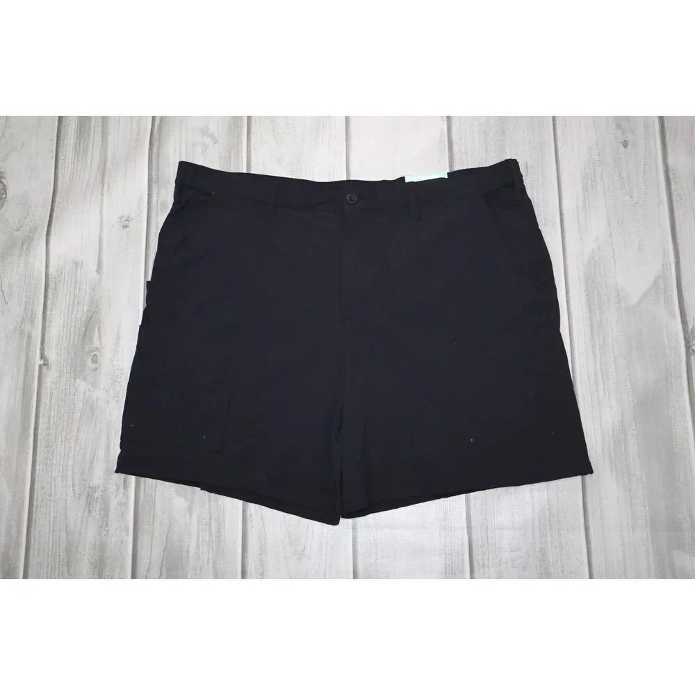 NEW Magellan Men's XL Fish Gear Falcon Lake 7" Shorts Black Lightweight UPF 50
